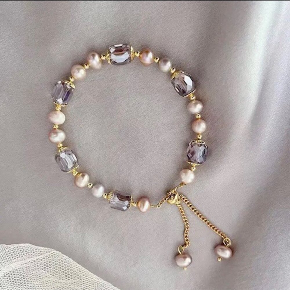 Retro Pearl Bracelets for women Decicate Hand Accessories For Gift - Picture 3 of 4